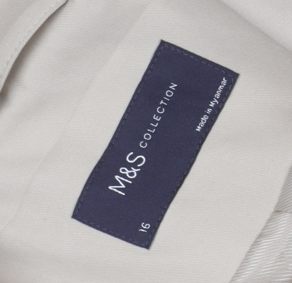 Marks and Spencer Women's Size 16 Beige Trench Coat