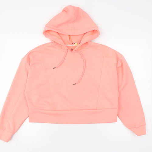 Seven Women Pink Pullover Hoodie Size XL - Sporty Design