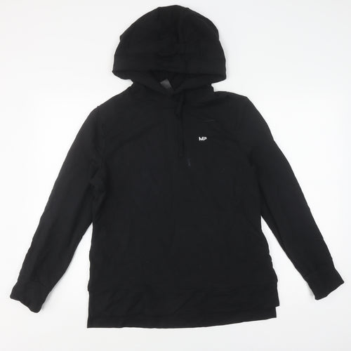 MP Black Pullover Hoodie, Unisex M, Lightweight Jersey