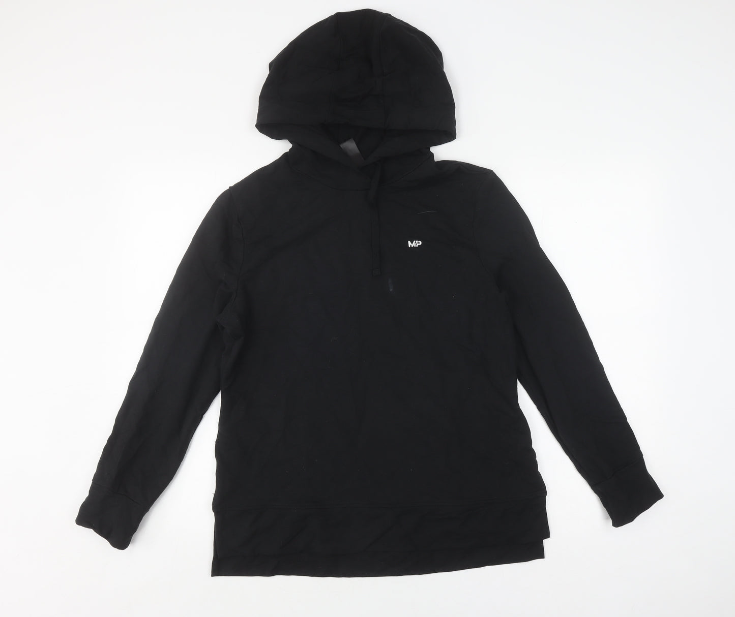 MP Black Pullover Hoodie, Unisex M, Lightweight Jersey