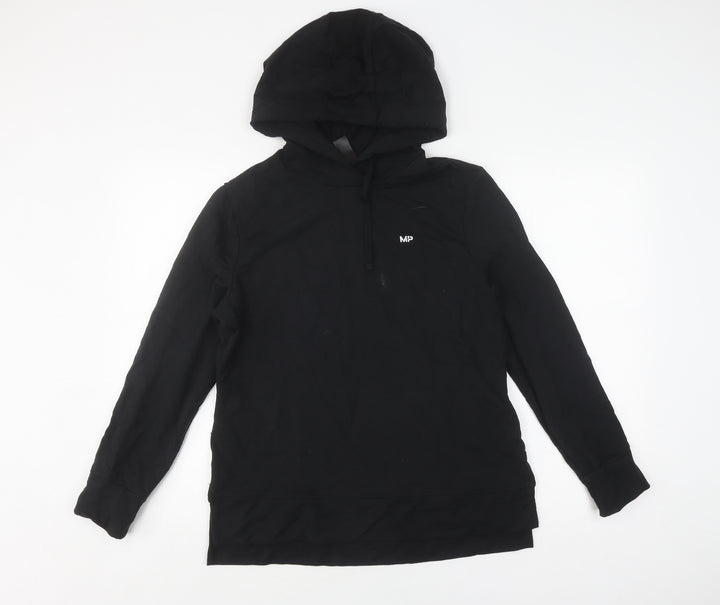 MP Black Pullover Hoodie, Unisex M, Lightweight Jersey