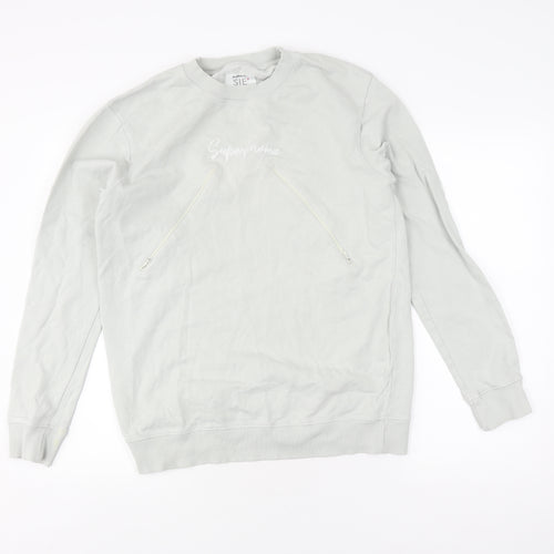 Sienna Women’s White Pullover Sweatshirt, Size 14