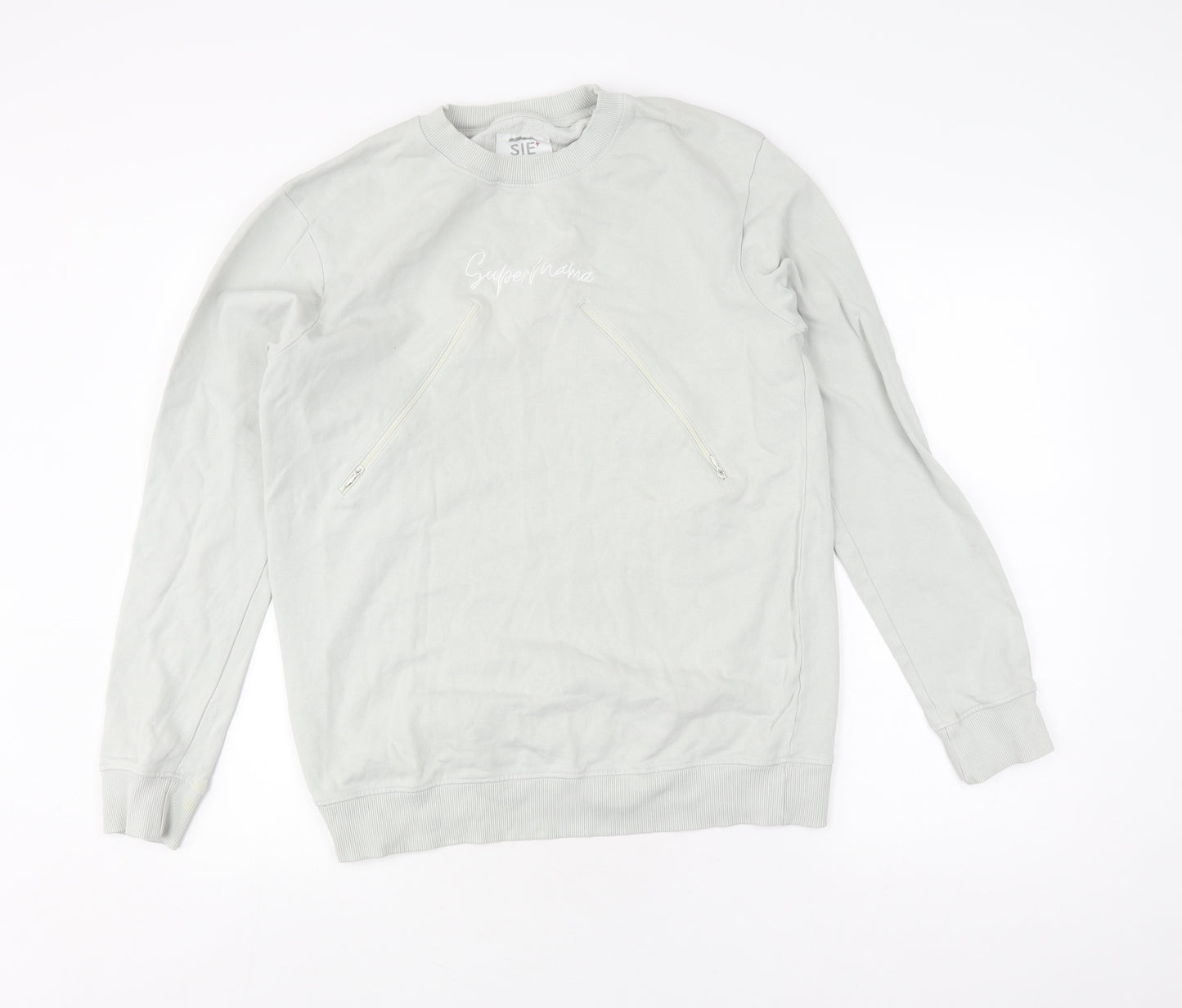 Sienna Women’s White Pullover Sweatshirt, Size 14