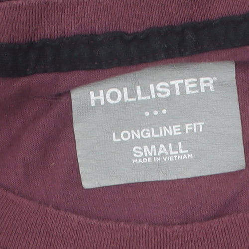 Hollister Men's Small Red Slim Fit T-Shirt Crew Neck