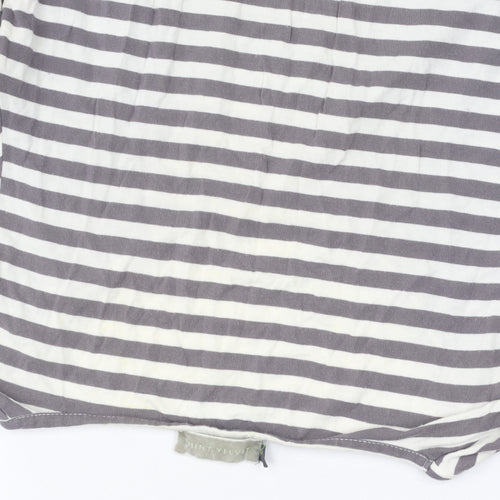 Mint Velvet Women's Grey Striped Long Sleeve T-Shirt
