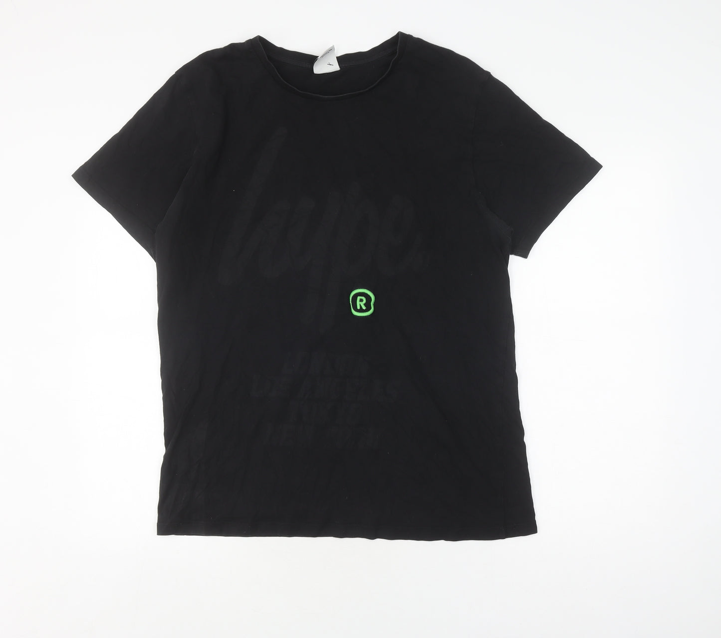 Hype Men's Black XL Logo T-Shirt