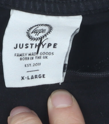 Hype Men's Black XL Logo T-Shirt