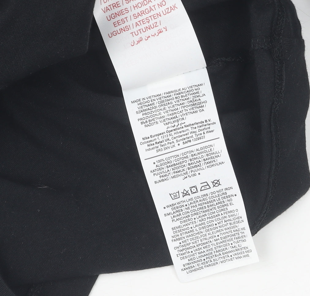 Nike Men's Black Medium Short Sleeve Crew Neck Tee