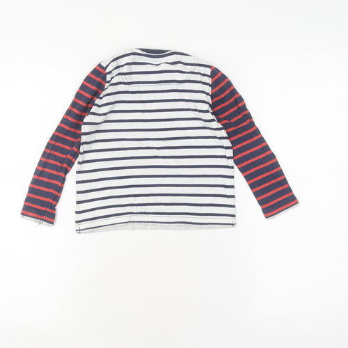 Joules Boys Multicoloured Striped T-Shirt, 4-5 Years, Long Sleeve