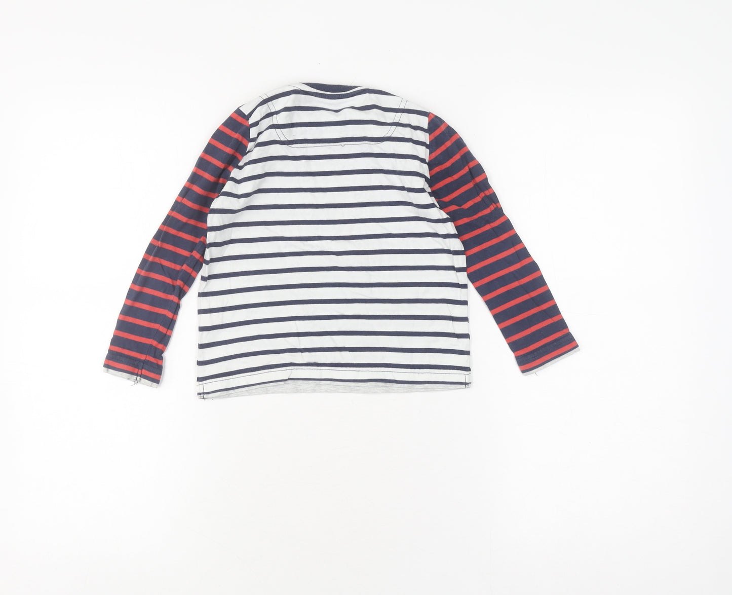 Joules Boys Multicoloured Striped T-Shirt, 4-5 Years, Long Sleeve