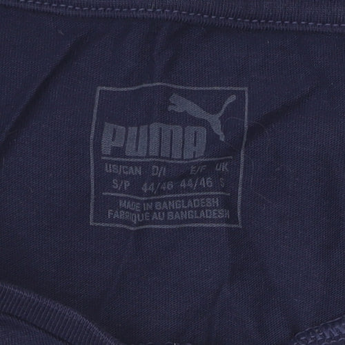 Puma Men's Blue Graphic Print T-Shirt, Size S