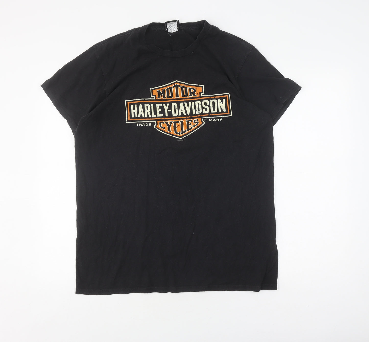 Harley-Davidson Men's Black Large T-Shirt Classic Biker Style
