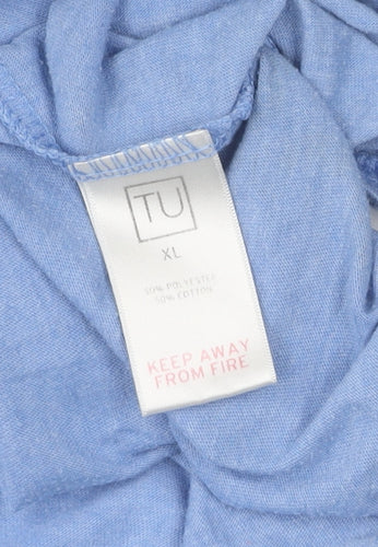 TU Men's Cartoon Blue XL T-Shirt Mr. Grumpy