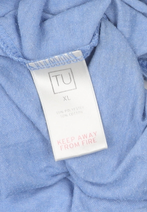 TU Men's Cartoon Blue XL T-Shirt Mr. Grumpy