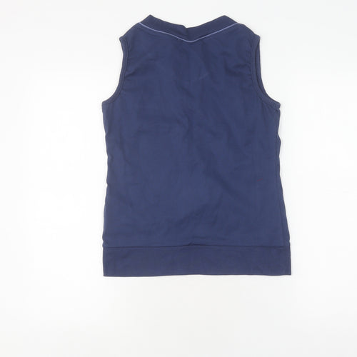 LA Gear Women's Sleeveless Blue Top, Size 12 V-Neck