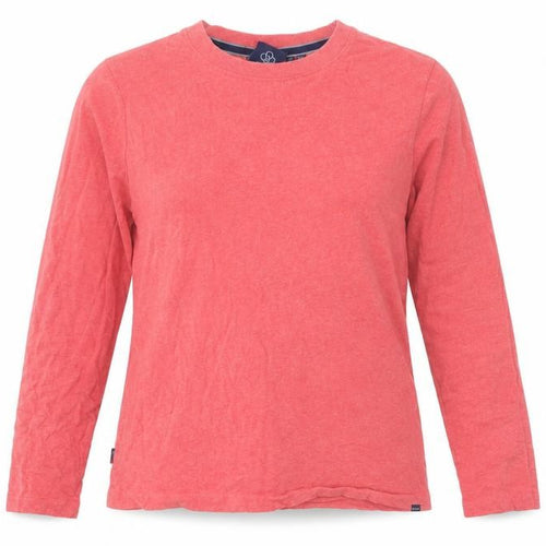 Superdry Women's Red Long Sleeve T-Shirt, Size 4, Casual Style