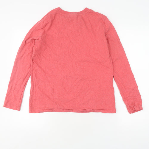 Superdry Women's Red Long Sleeve T-Shirt, Size 4, Casual Style