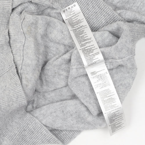 Mantaray Women's Grey Cardigan Knit Jumper Size 14