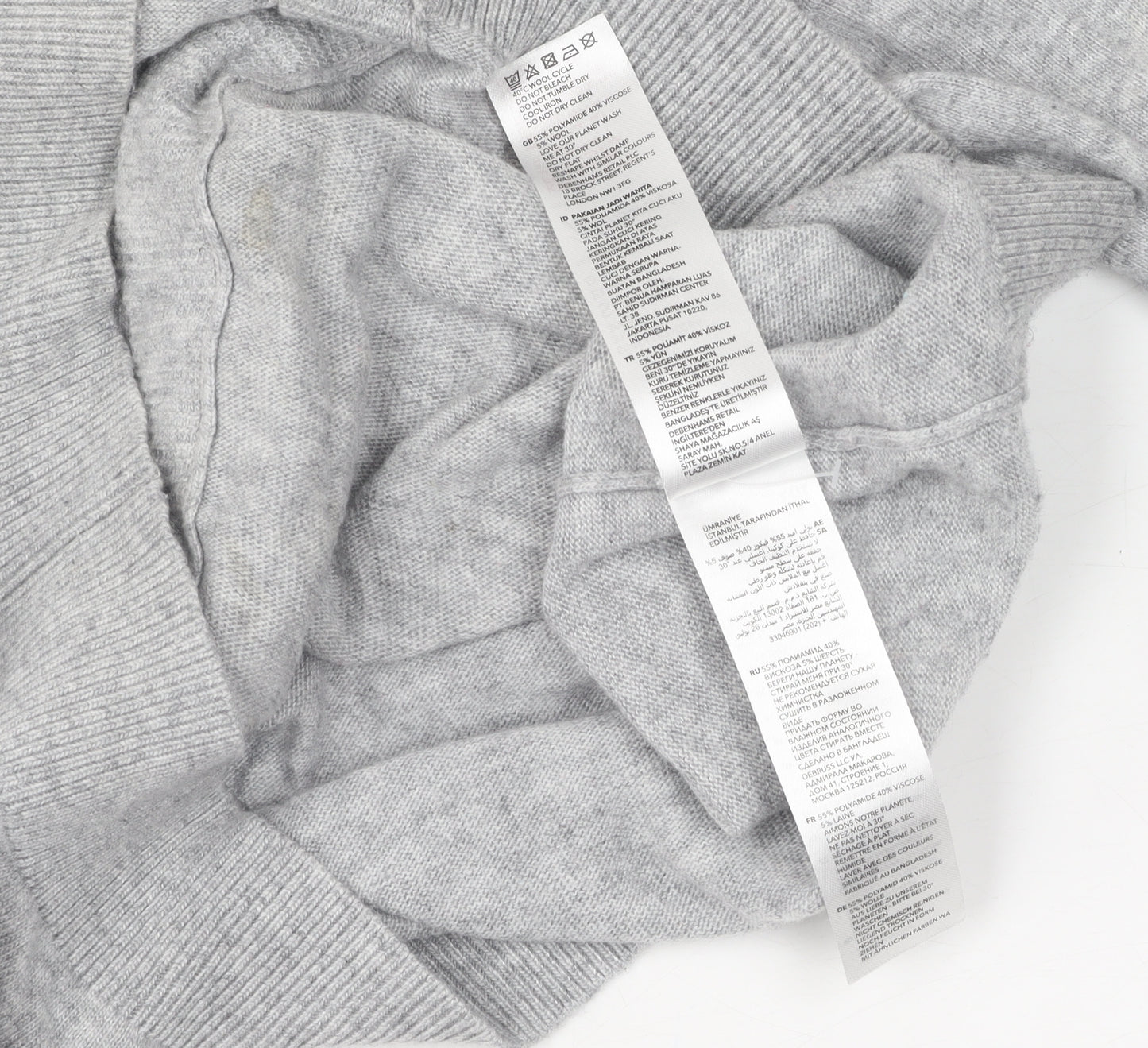 Mantaray Women's Grey Cardigan Knit Jumper Size 14