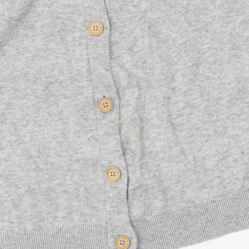 Mantaray Women's Grey Cardigan Knit Jumper Size 14