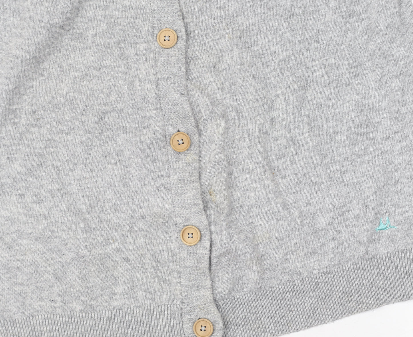 Mantaray Women's Grey Cardigan Knit Jumper Size 14