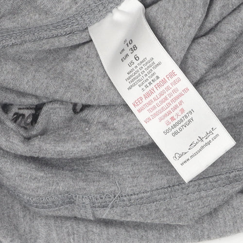 Miss Selfridge Grey Pineapple Leggings, Women, Size 10