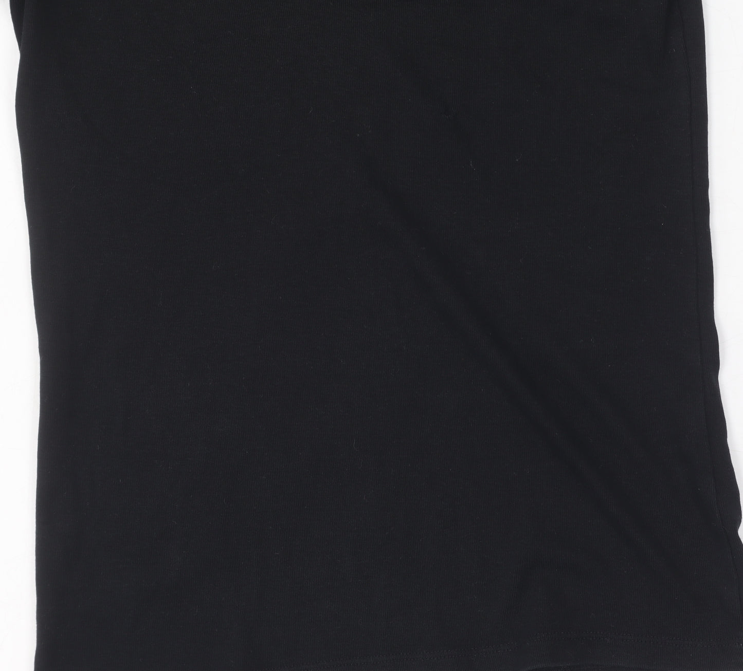 French Connection Black Long Sleeve V-Neck T-Shirt M