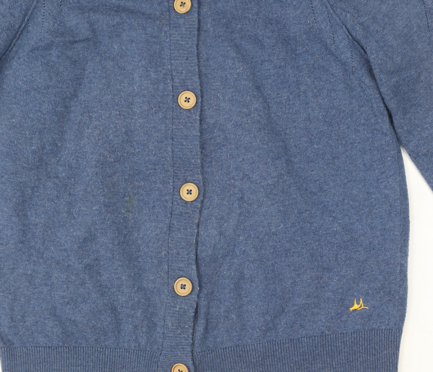 Mantaray Women's Blue Cardigan Size 14 Crew Neck