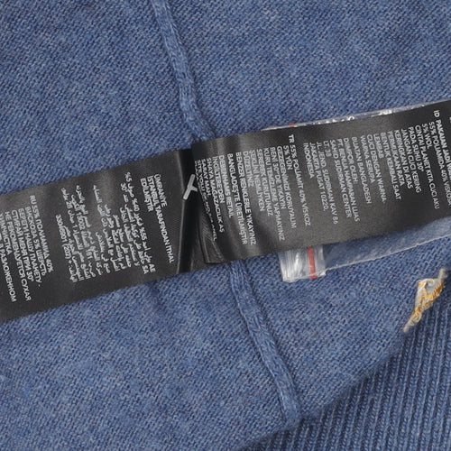 Mantaray Women's Blue Cardigan Size 14 Crew Neck