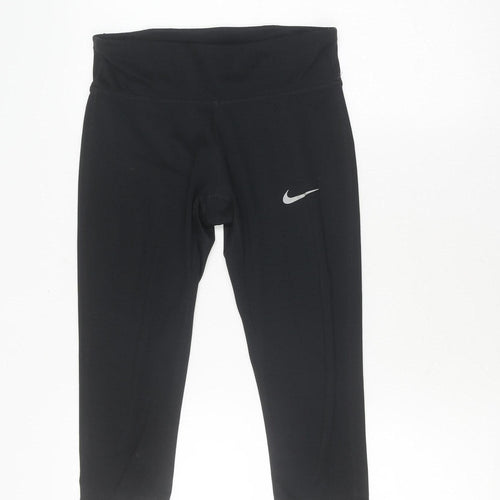Nike Women’s Black Cropped Leggings S - Running, Gym Wear