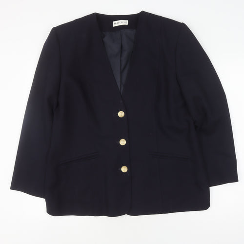 MATCHset Women's Black Suit Jacket, Size 16
