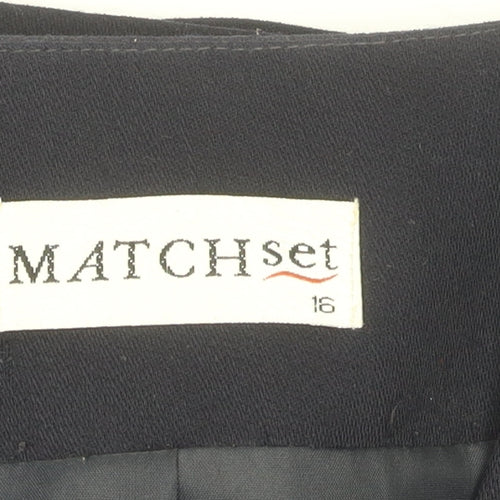 MATCHset Women's Black Suit Jacket, Size 16