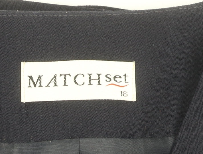 MATCHset Women's Black Suit Jacket, Size 16