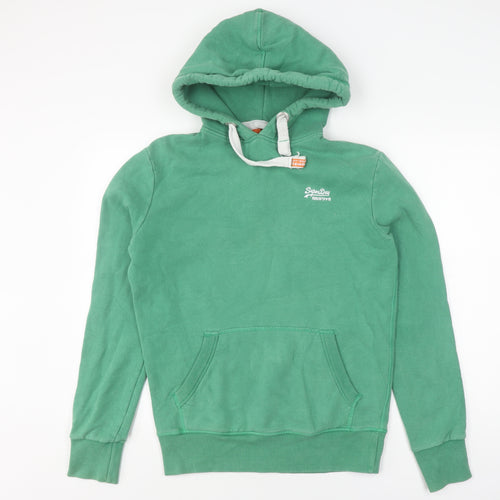Superdry Men's Green Pullover Hoodie S