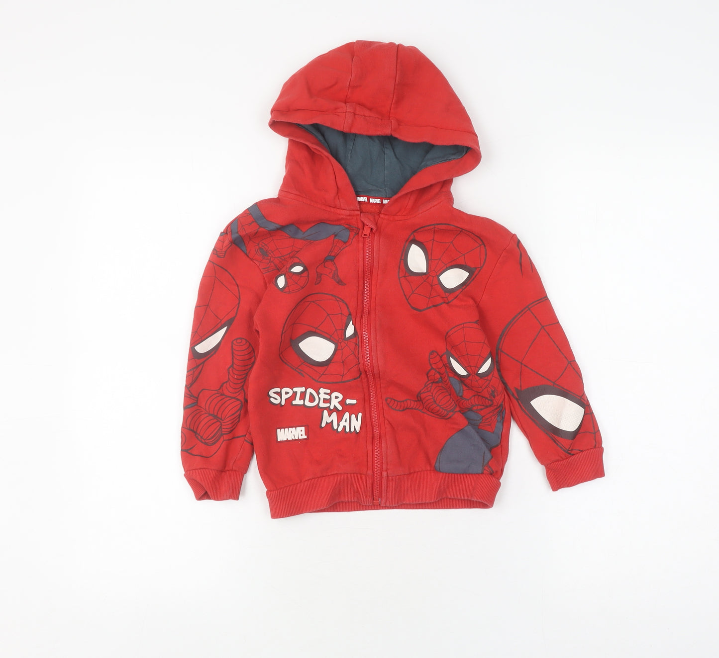 Marvel Boys Red Spider-Man Full Zip Hoodie 5-6 Years