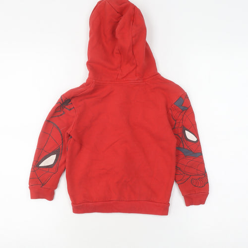 Marvel Boys Red Spider-Man Full Zip Hoodie 5-6 Years