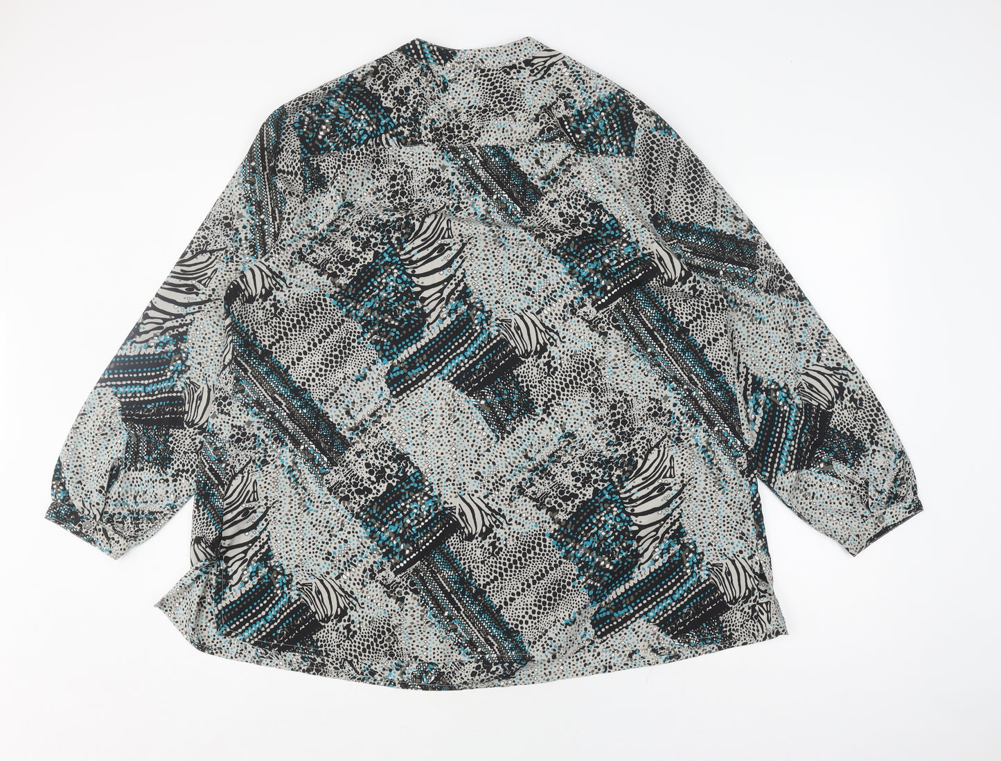 Damart Women's Multicoloured Geometric Blouse Size 22