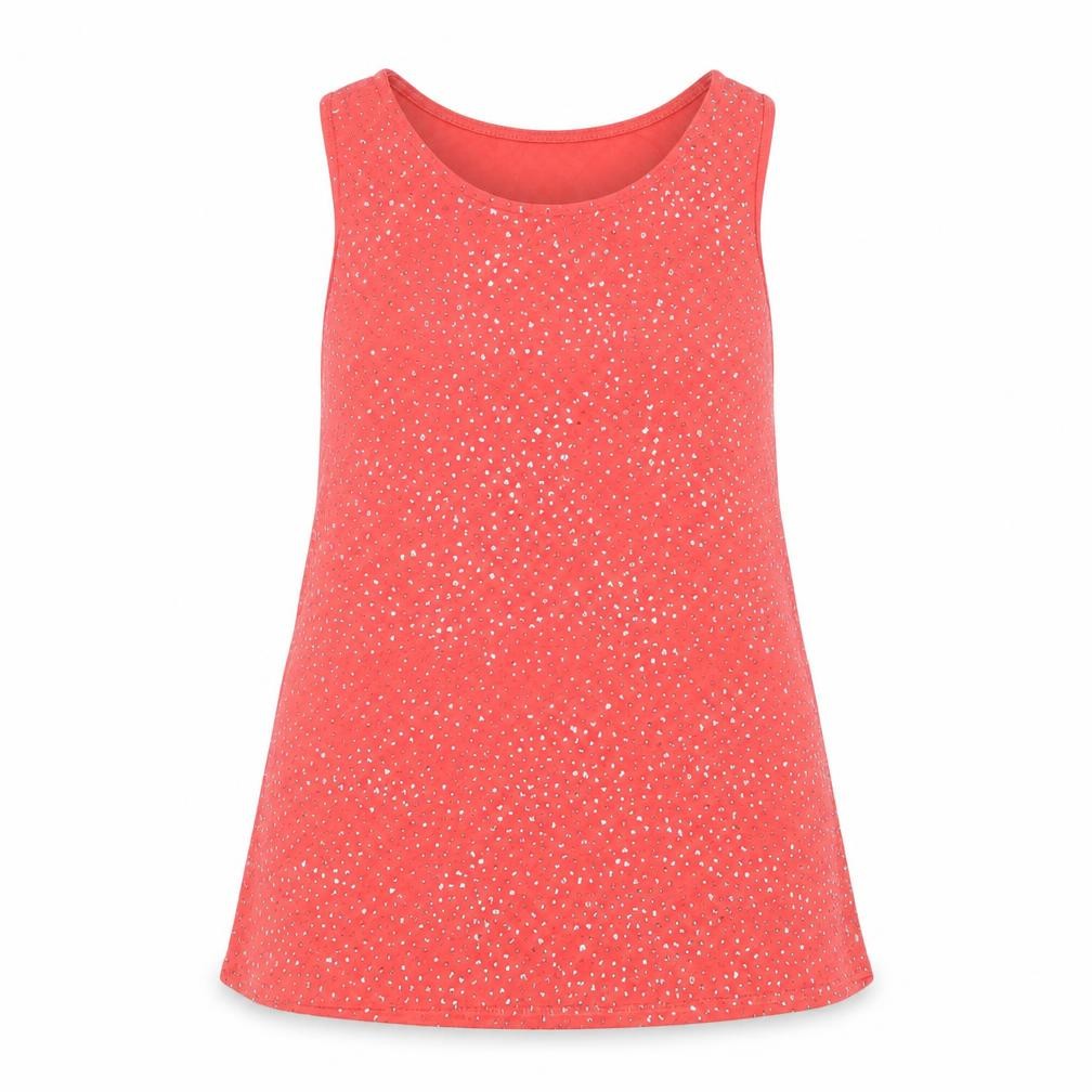 Front view of Quiz Women's Red Sequin Tank Top, size 10