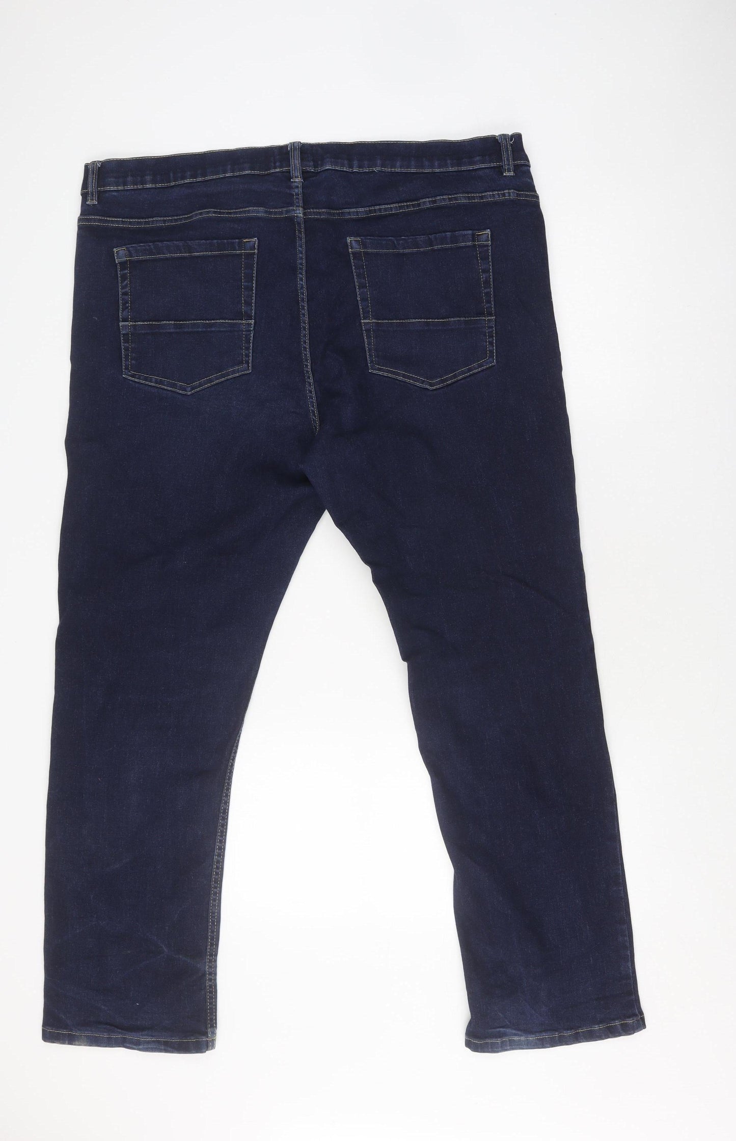 Jacamo Men's Blue Straight Relaxed Fit Denim Jeans 44