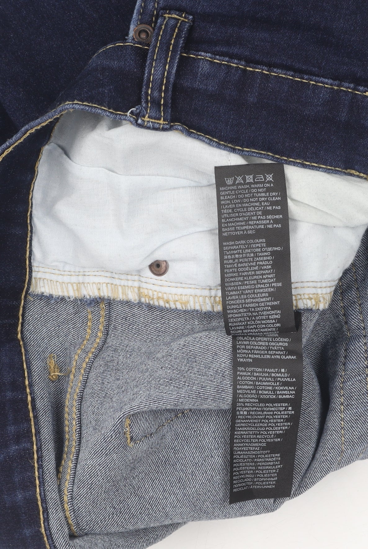 Jacamo Men's Blue Straight Relaxed Fit Denim Jeans 44