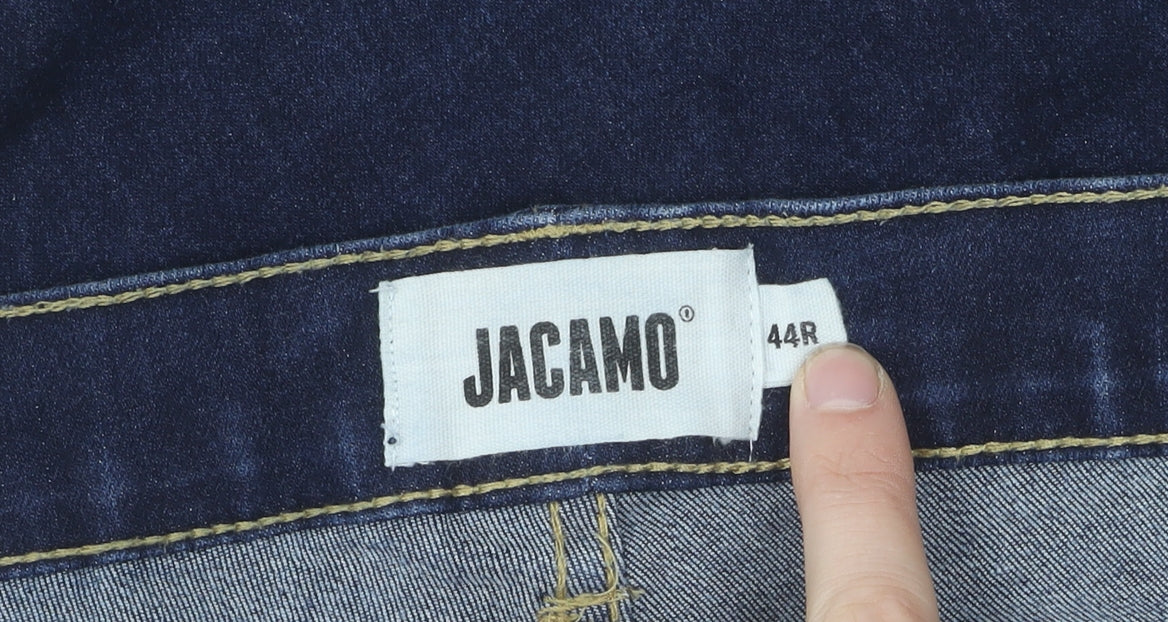 Jacamo Men's Blue Straight Relaxed Fit Denim Jeans 44