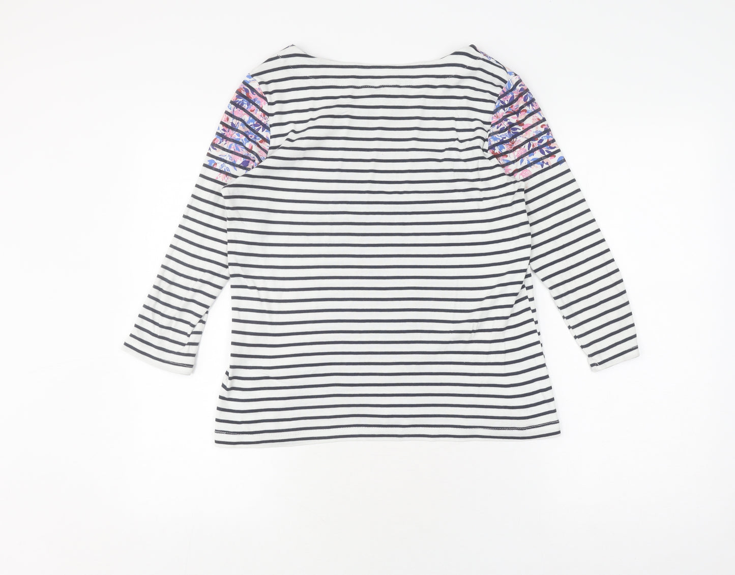 Maine New England Women's Black Striped T-Shirt Size 16