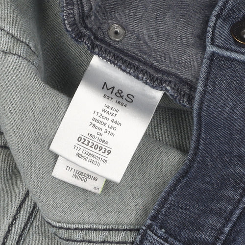 Marks and Spencer Men's Blue Straight Jeans Size 44