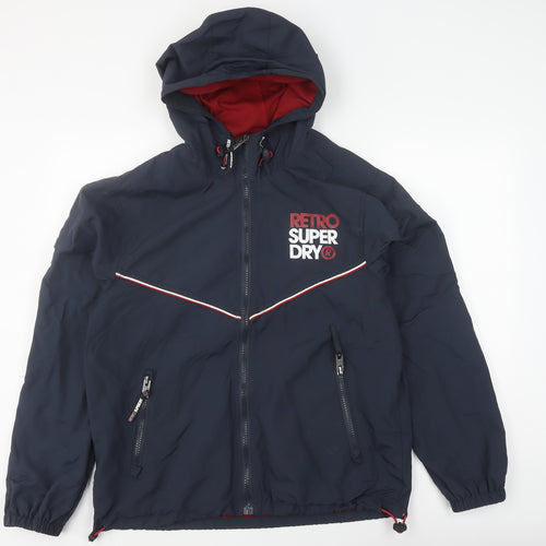 Superdry Men's Blue 2XL Retro Windbreaker Jacket