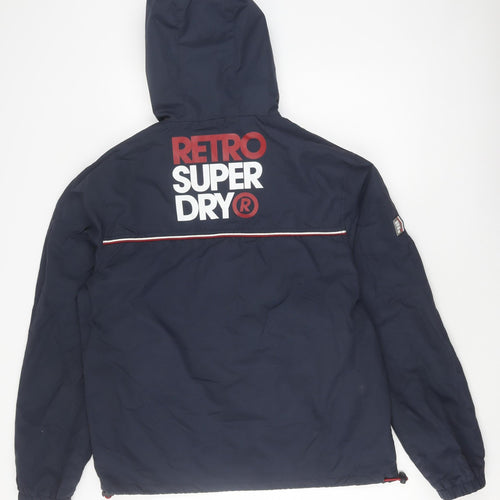 Superdry Men's Blue 2XL Retro Windbreaker Jacket