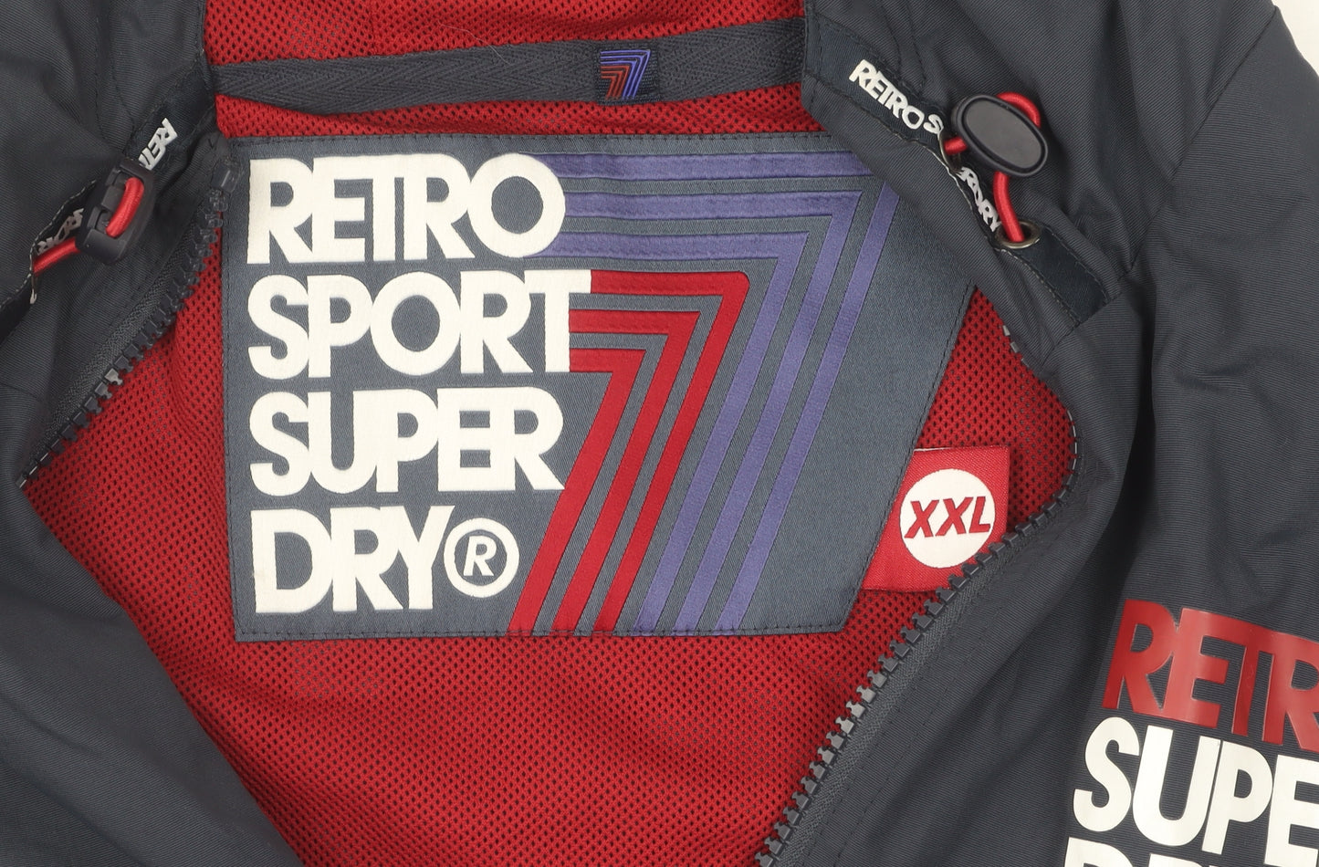 Superdry Men's Blue 2XL Retro Windbreaker Jacket