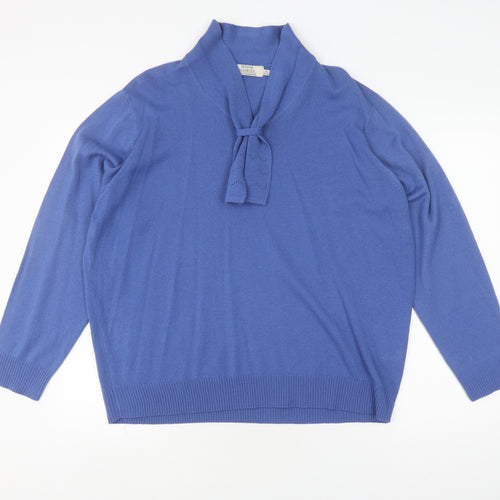Honor Millburn Women's Blue High Neck Jumper Size 22