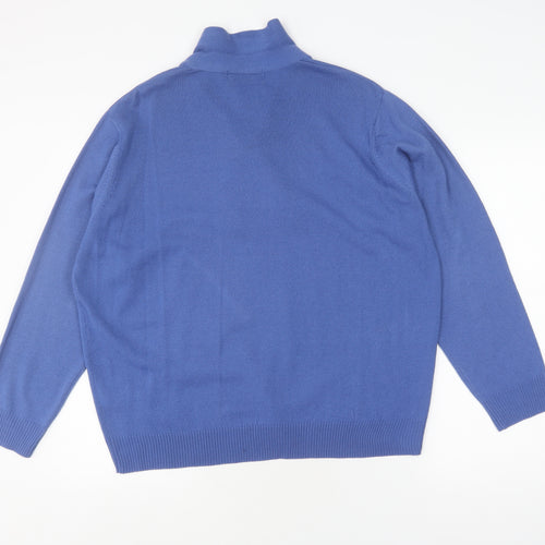 Honor Millburn Women's Blue High Neck Jumper Size 22