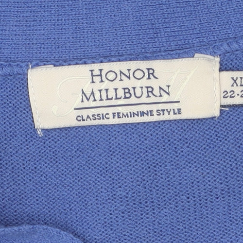 Honor Millburn Women's Blue High Neck Jumper Size 22