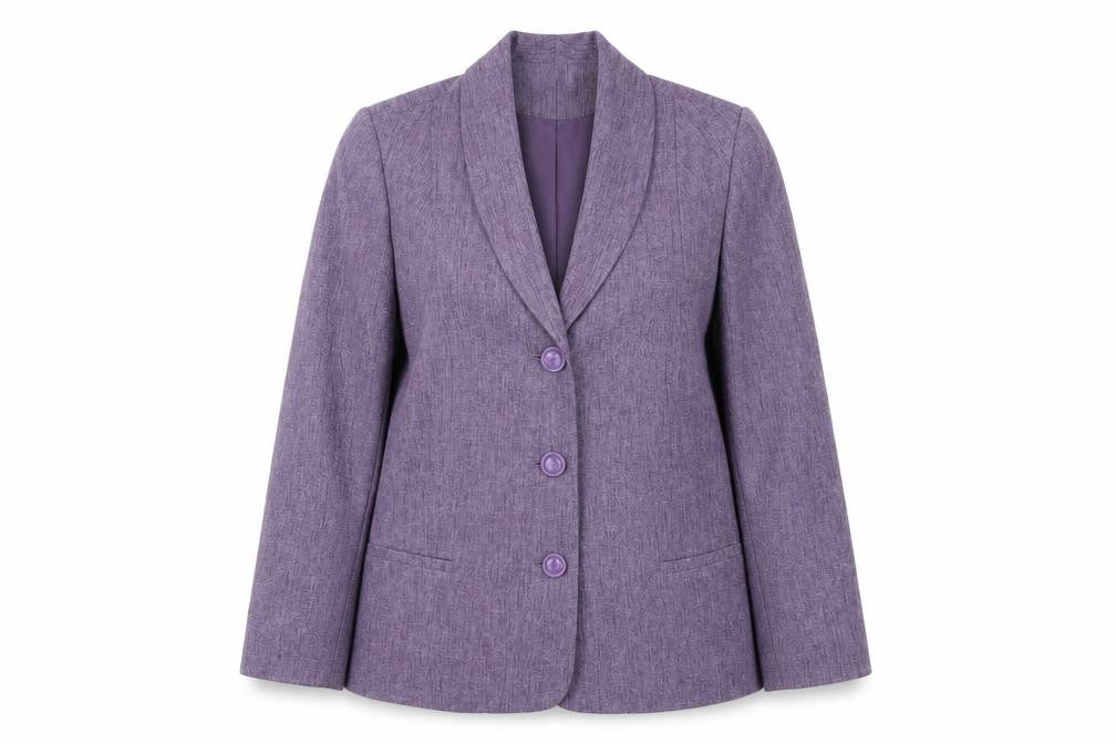 Front view of Honor Millburn Women's Purple Blazer, size 12